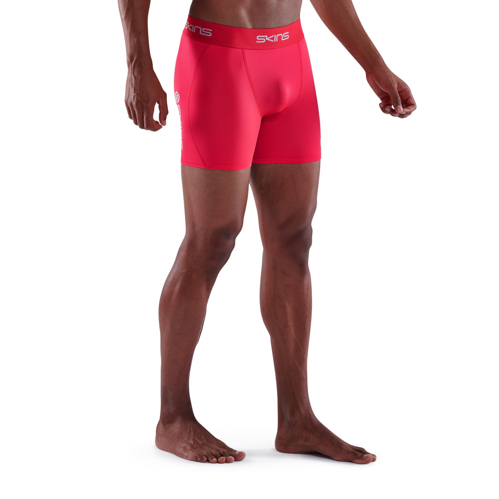 red compression shorts mens