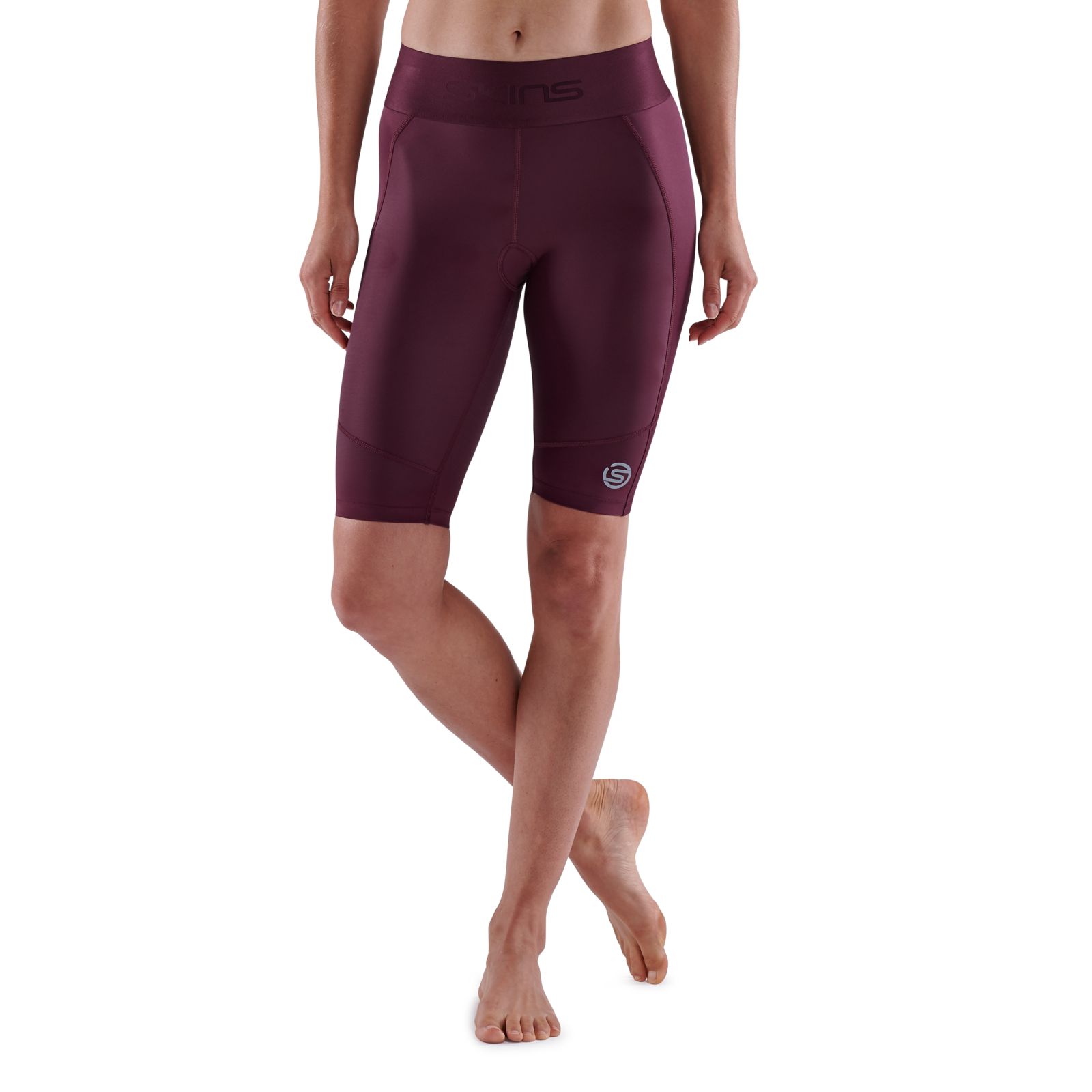 SKINS SERIES 3 WOMEN S HALF TIGHTS BURGUNDY SKINS Compression AU OLD