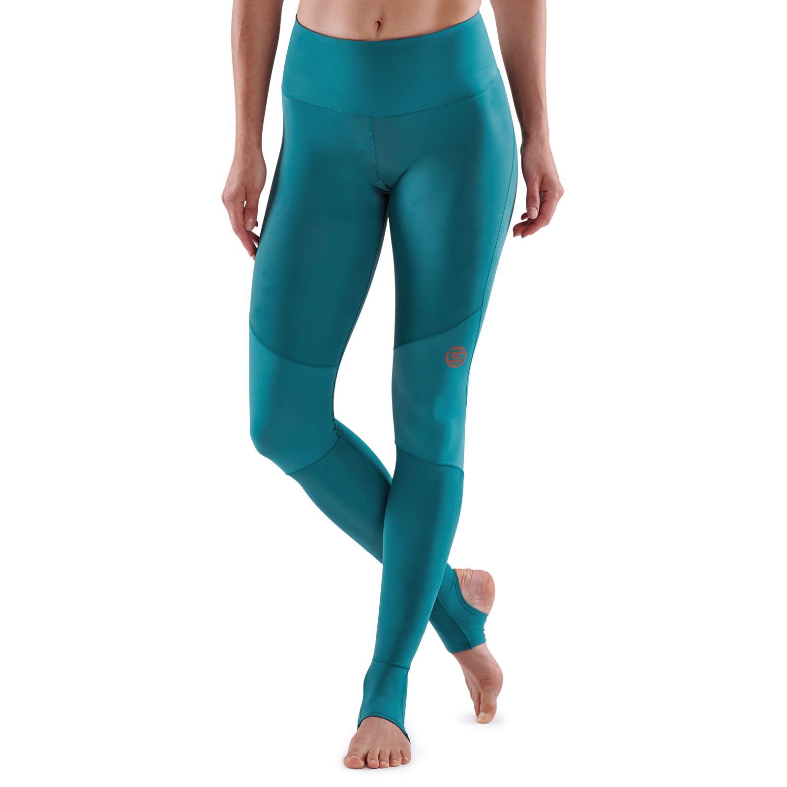 SKINS SERIES-5 WOMEN'S TRAVEL AND RECOVERY LONG TIGHTS TEAL - SKINS  Compression EU