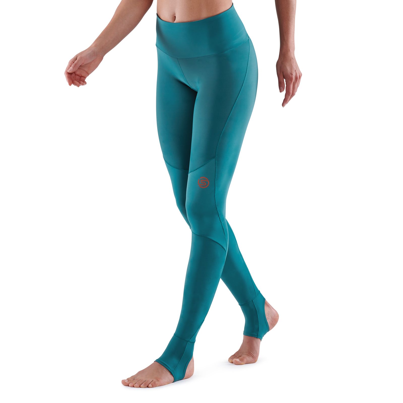 SKINS SERIES-5 WOMEN'S TRAVEL AND RECOVERY LONG TIGHTS TEAL - SKINS  Compression EU