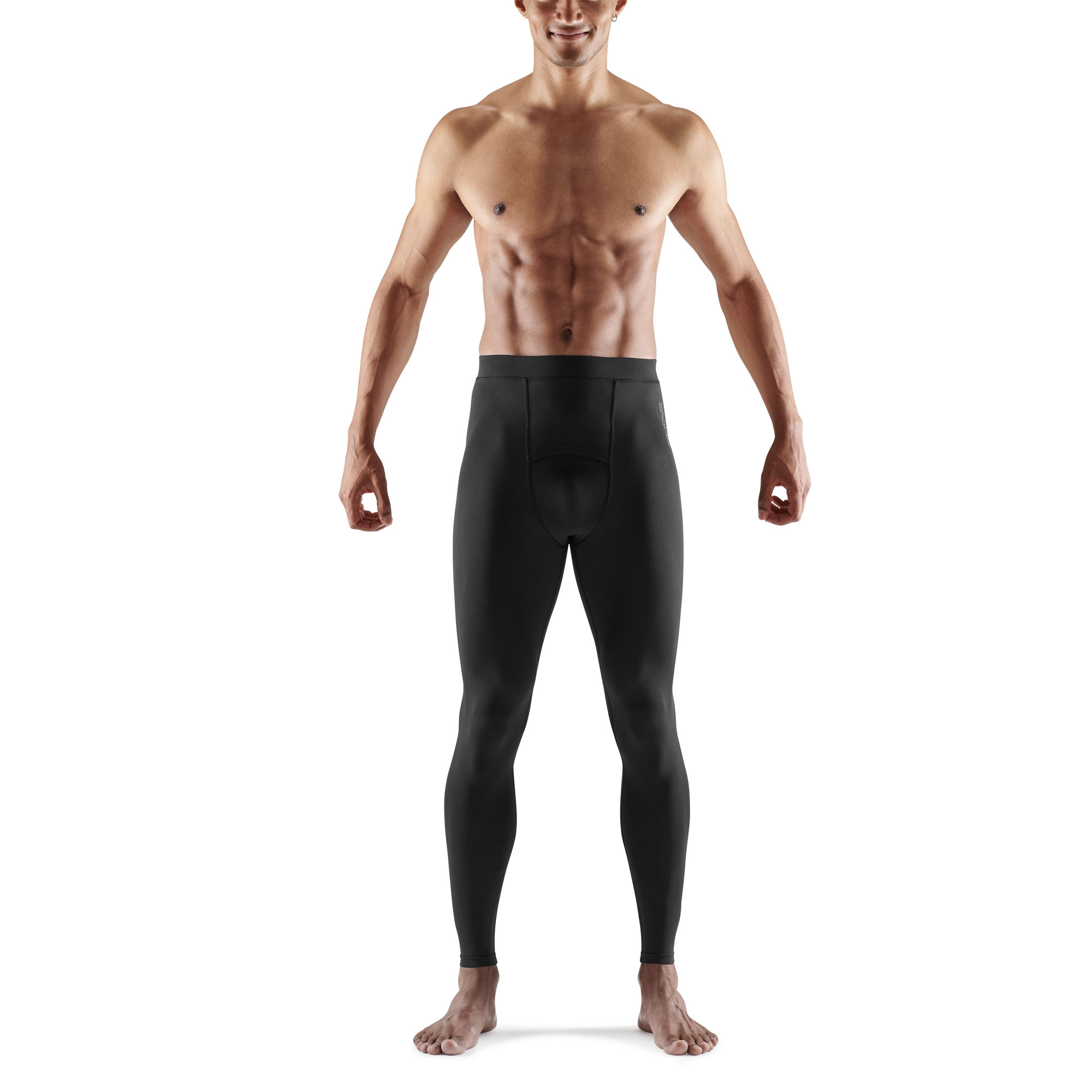 skins series-3 men's sleepwear long tights black