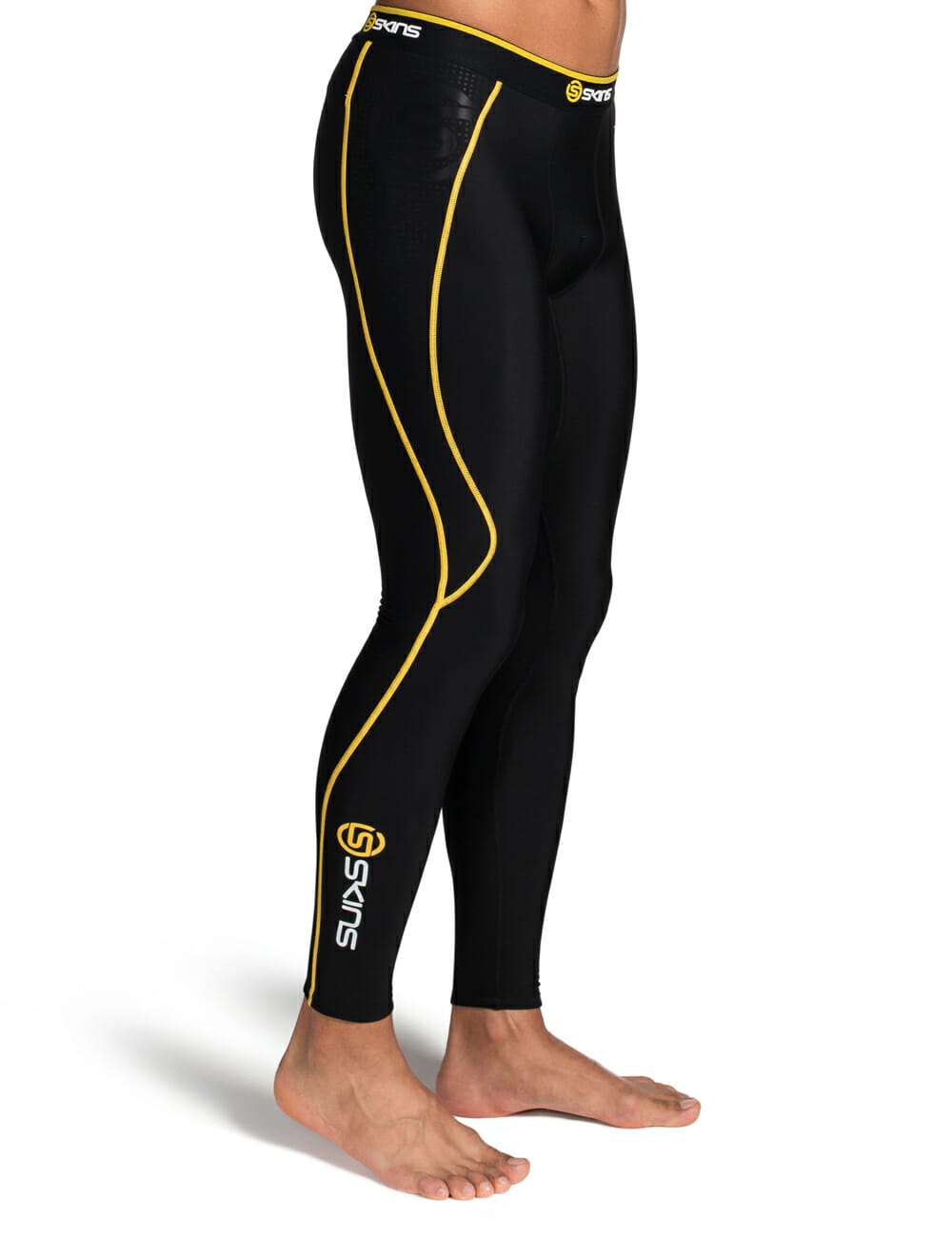 SKINS A200 Long Sleeve Compression Top - Youth - Black/Yellow – Just Sport