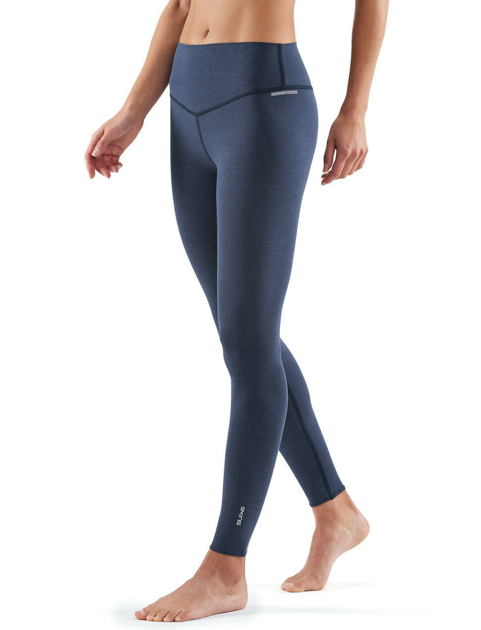 DNAmic Sleep Recovery Womens Long Tights Navy Blue/Marle - SKINS