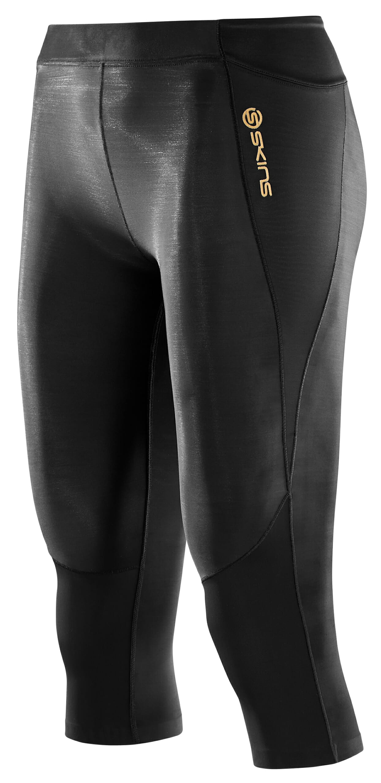 A400 Womens Long Tights Black - SKINS Compression UK