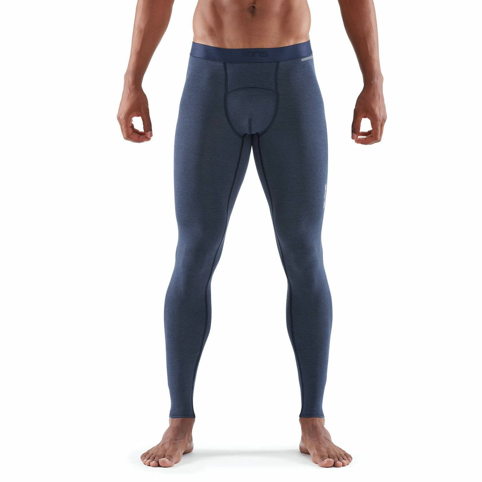 DNAmic Sleep Recovery Mens Long Tights Navy Blue/Marle - SKINS Compression  UK