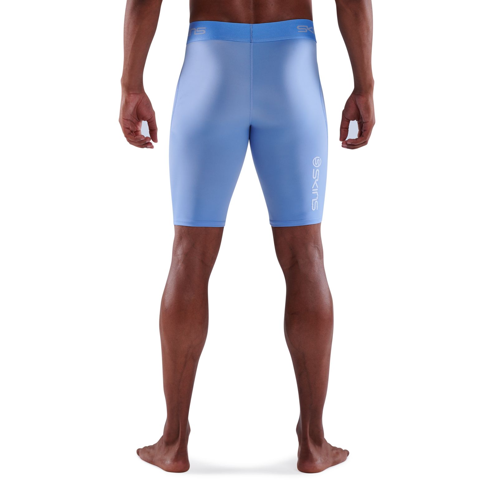 Skins Series-1 Mens Compression Half Tights (Bright Blue), GREAT BARGAIN