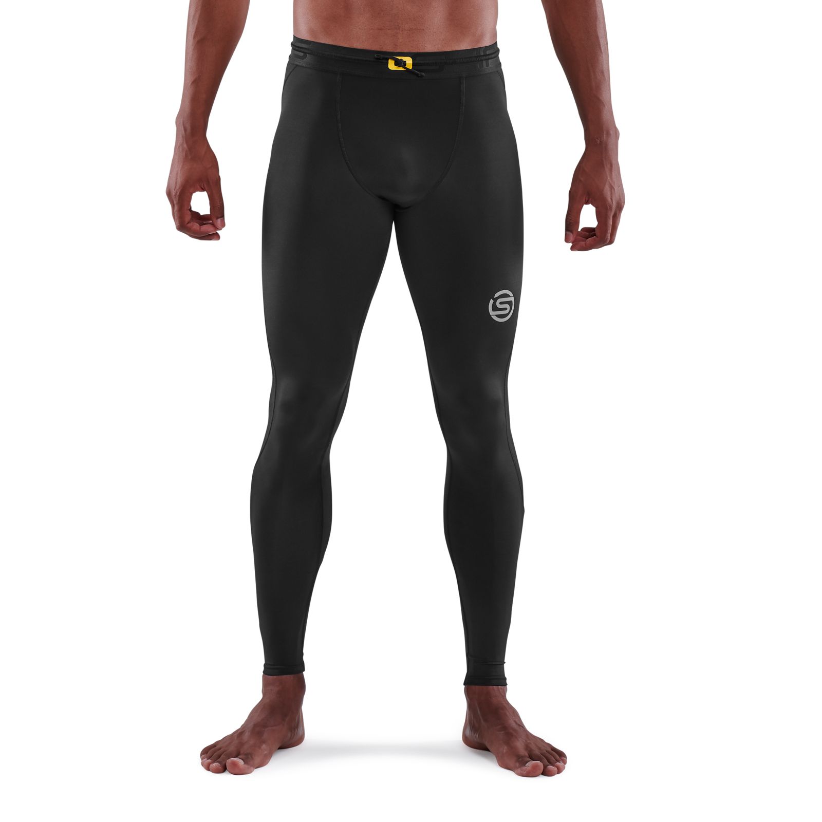 SKINS Men's RY400 Recovery Long Tights, Black, SS, Sports Apparel
