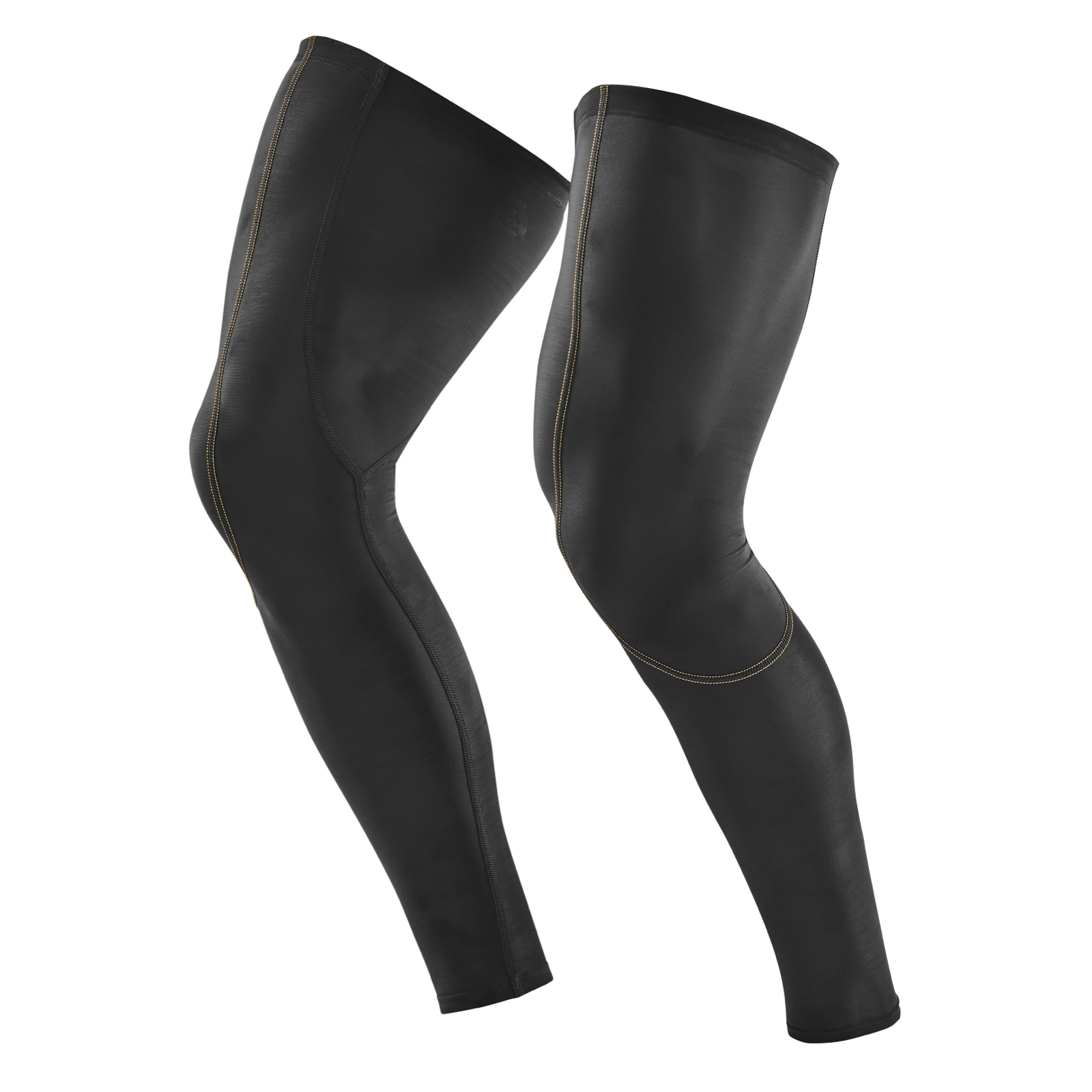 DI GRAZIA Black Large Size Pair of 2 Leg Compression Sleeves Women